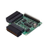 CPI-DIO-0808RL Digital I/O Raspberry Pi Expansion Card / 8ch Opto-coupler Isolated Inputs and Current Sink Outputs / 200us Response Time / -20-60C Operation