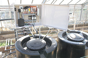 Contec control panel and nutrient solution tanks